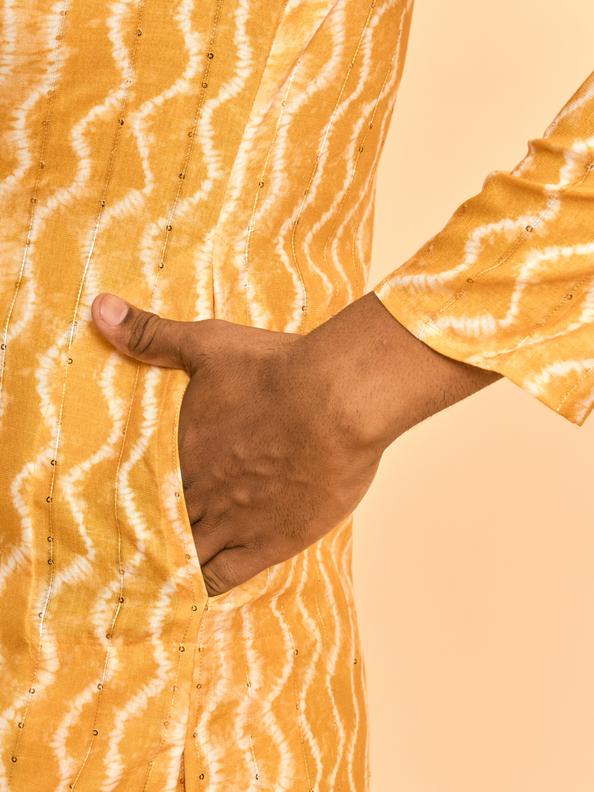 Diwas Men Sun-Kissed Celebration Yellow Kurta