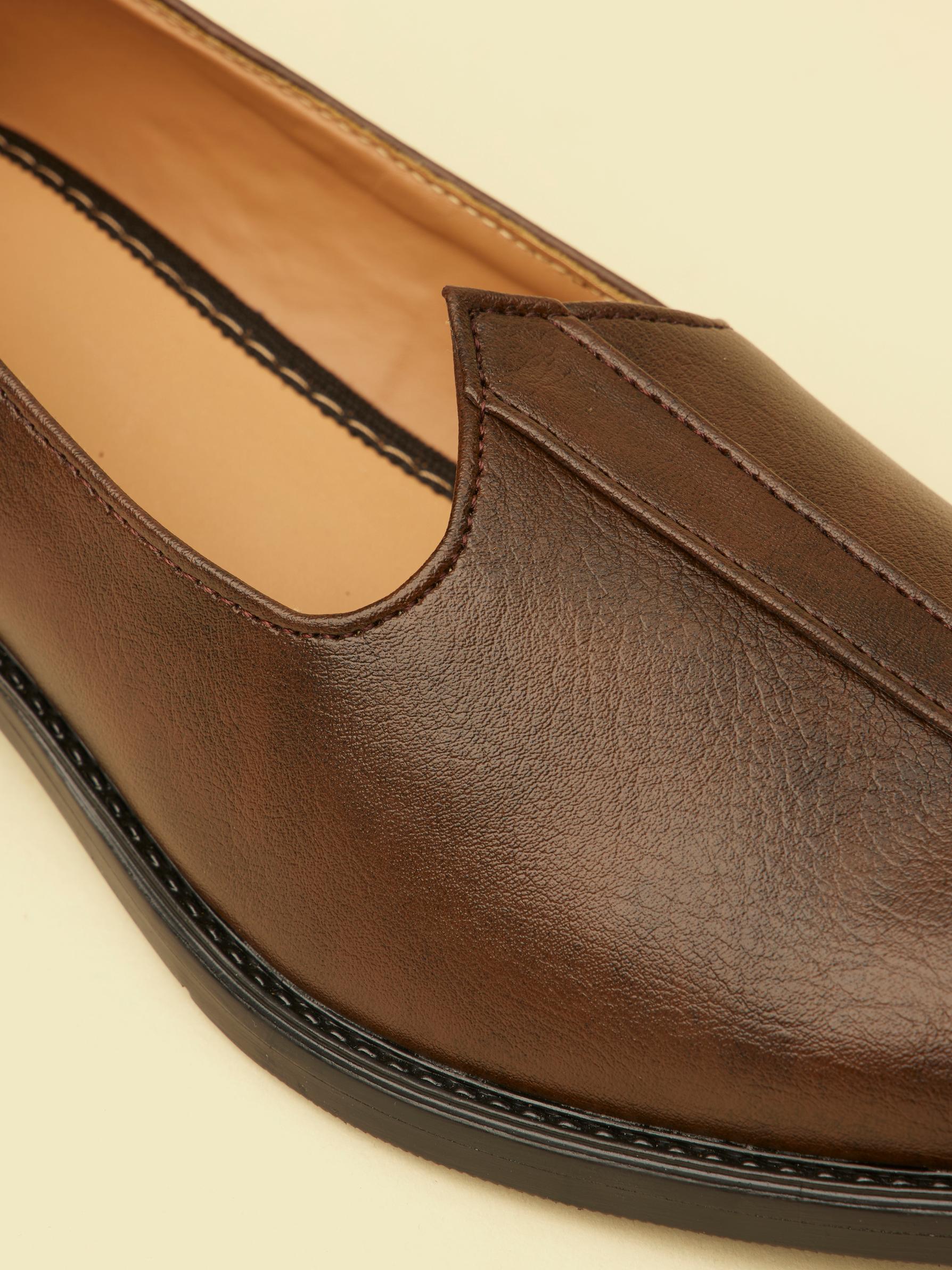 Twamev Men Brown Loafers Style Shoes