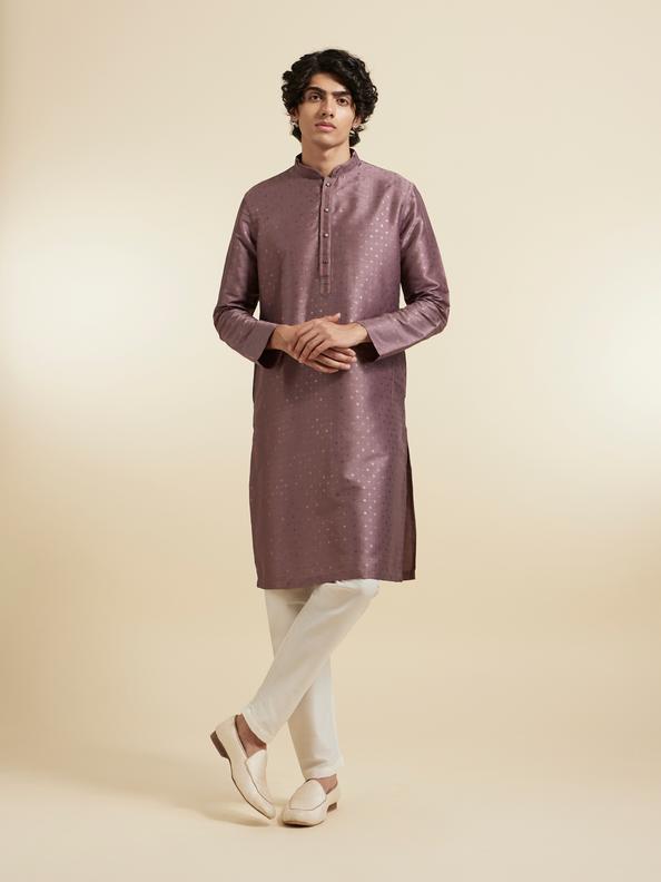 Diwas Men Opulent Purple Elegance Kurta