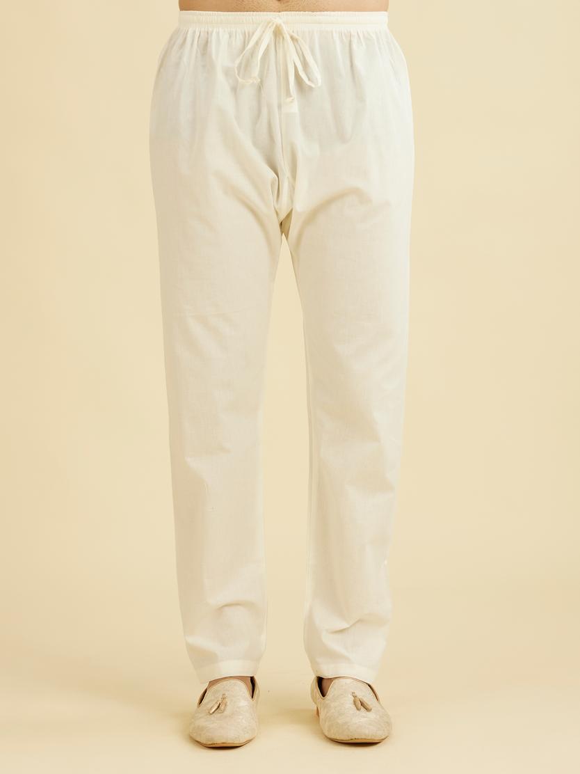 Diwas Men Cream Cotton Delight Pajama
