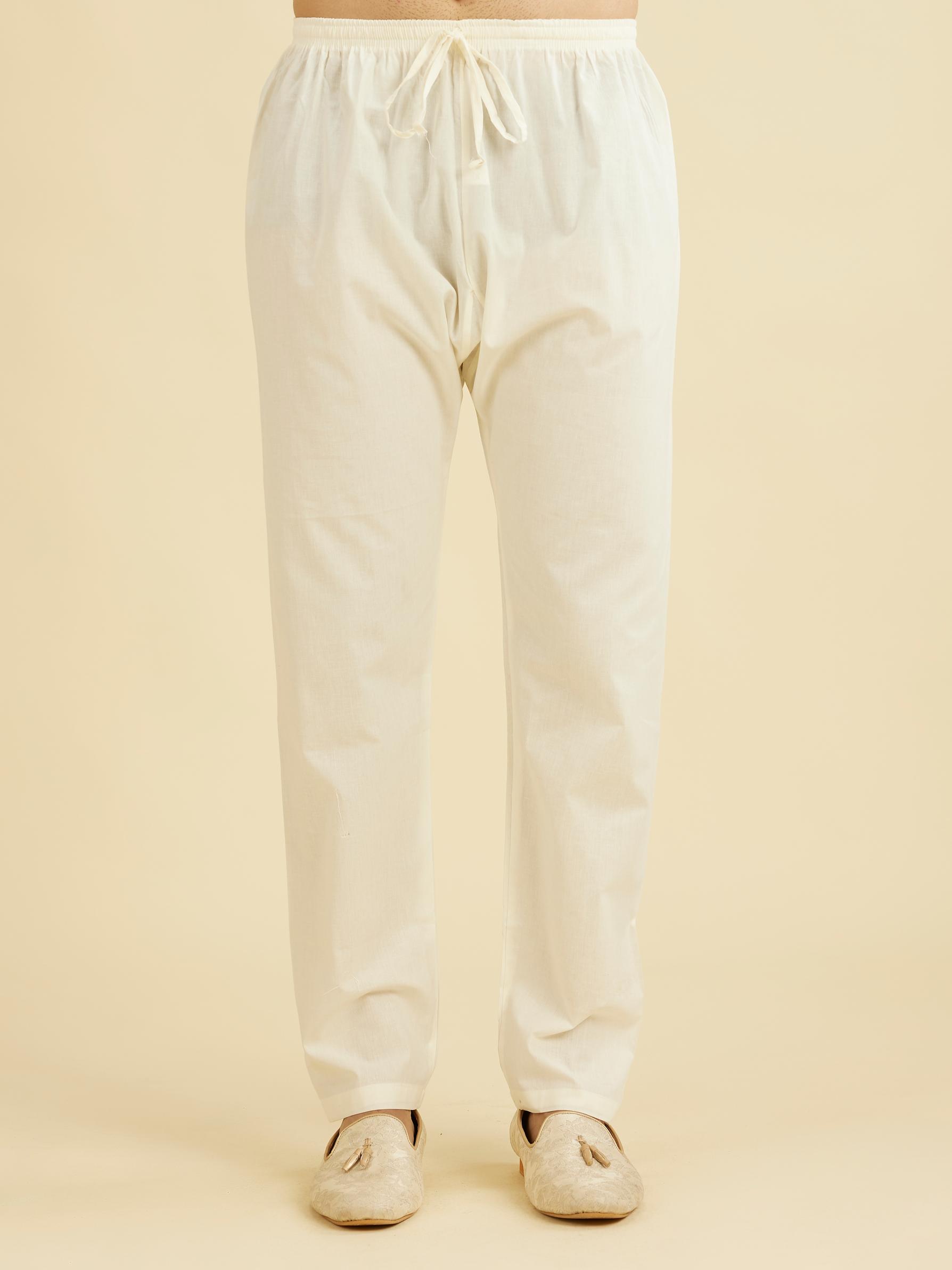 Diwas Men Cream Cotton Delight Pajama