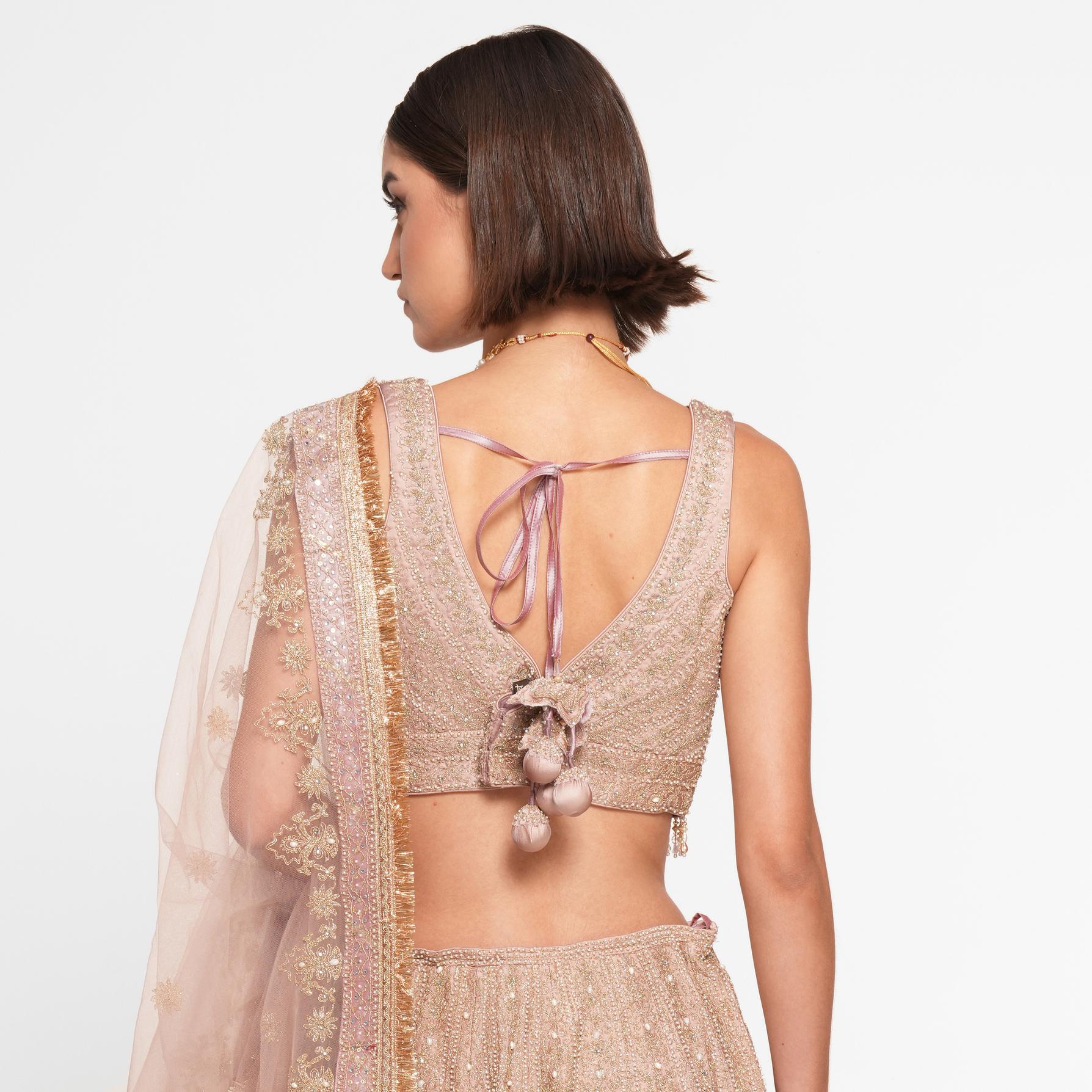 Twamev Women Royal Purple Art Silk Skirt Top with Lehenga