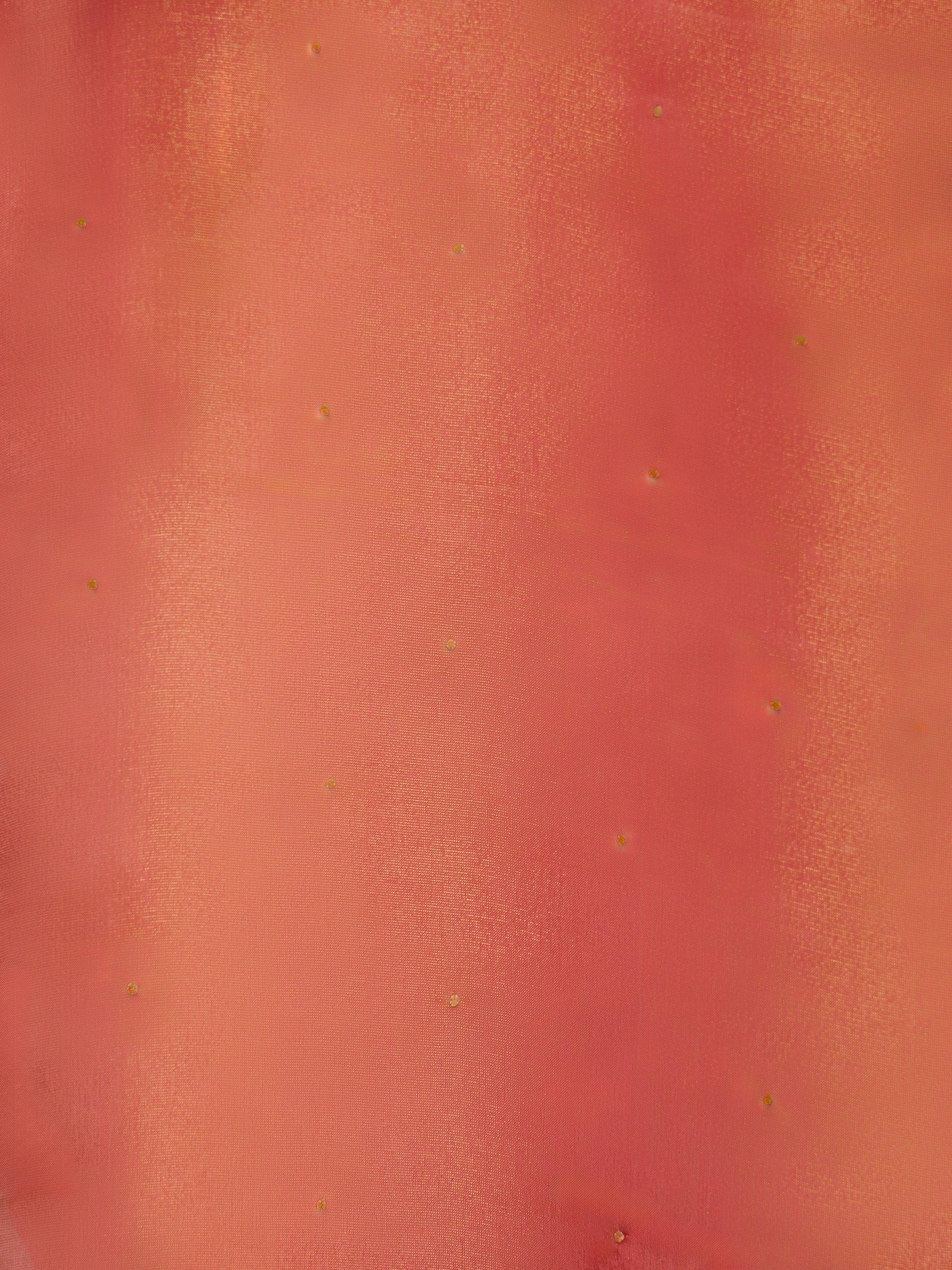 Twamev Women Glorious Rust Red Tissue Saree