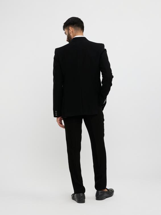 Twamev Men Black Elegance Suit Set