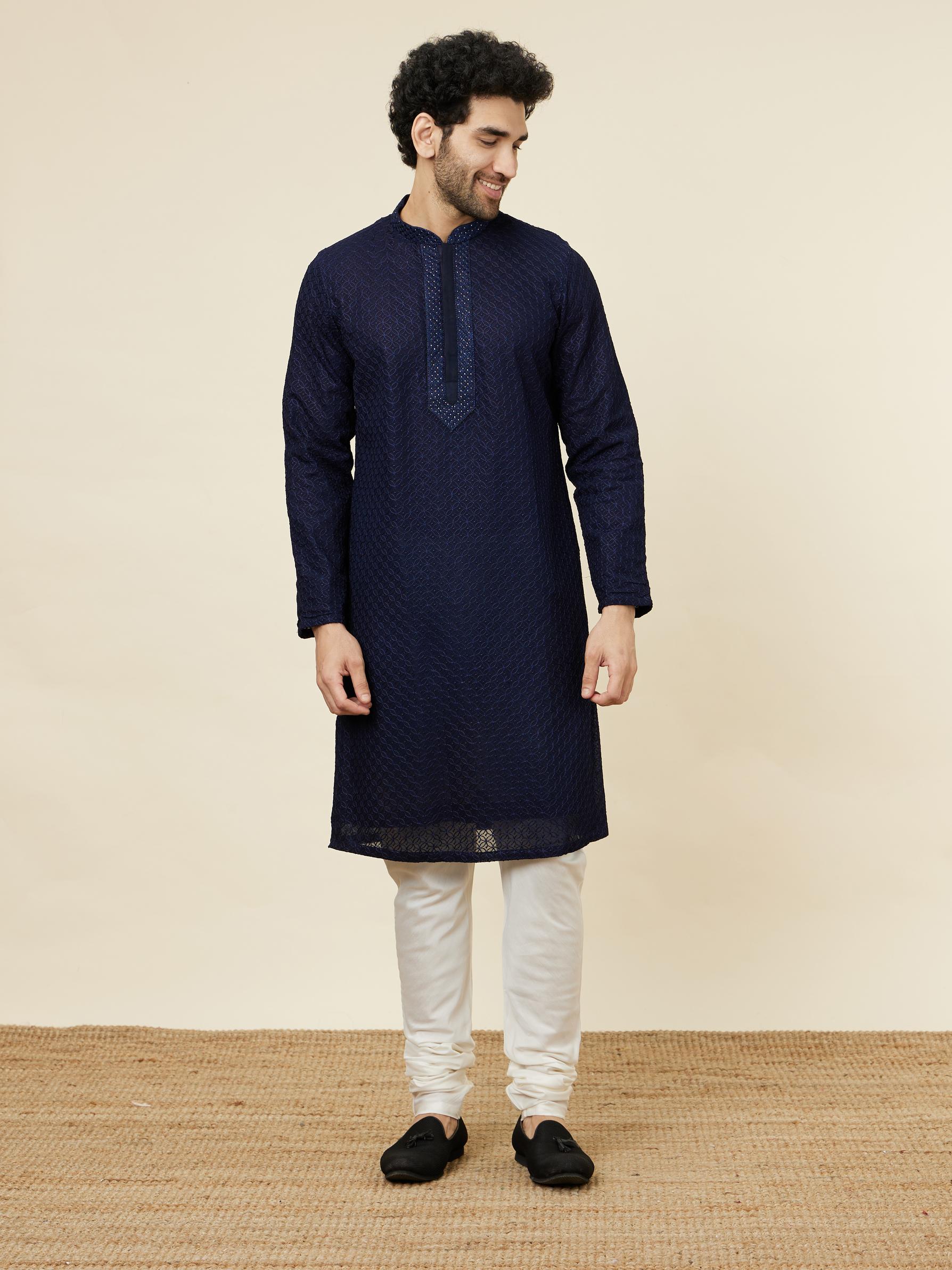 Twamev Men Midnight Majesty Kurta Set