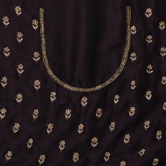 Twamev Women Lavish Purple Organza Saree