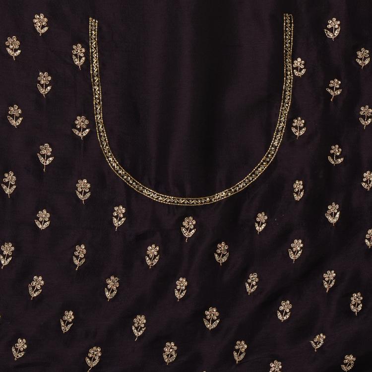 Twamev Women Lavish Purple Organza Saree