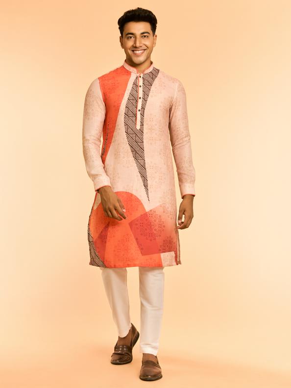 Diwas Men Beige Elegance Kurta