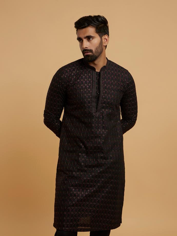 Twamev Men Emerald Splendour Kurta Pajama