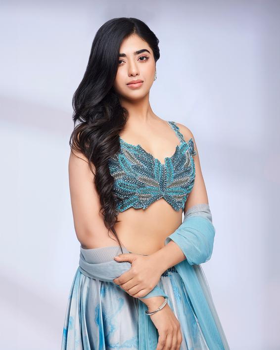 Twamev Women Teal Blue Marble Printed Sequinned Skirt Top