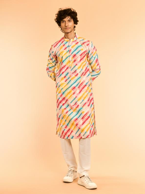 Diwas Men Ethereal White Cotton Kurta