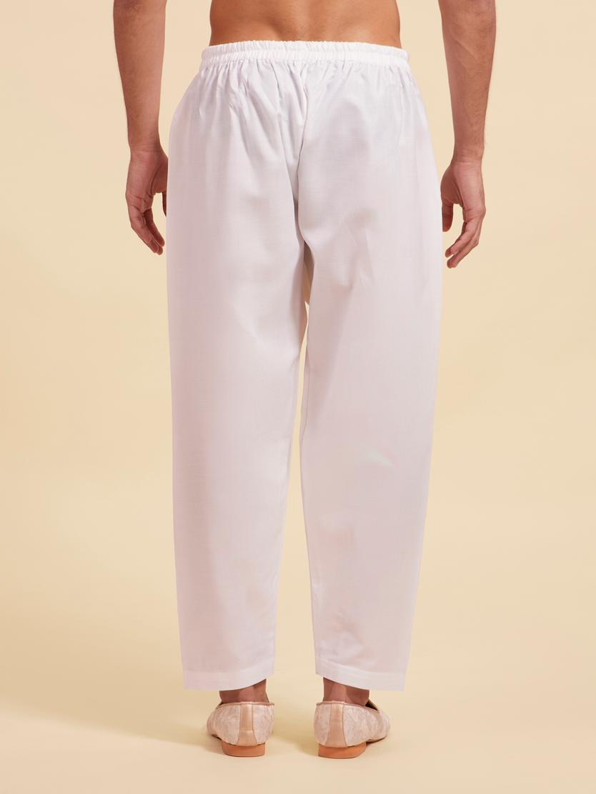Diwas Men Snow White Patiala Salwar Pants