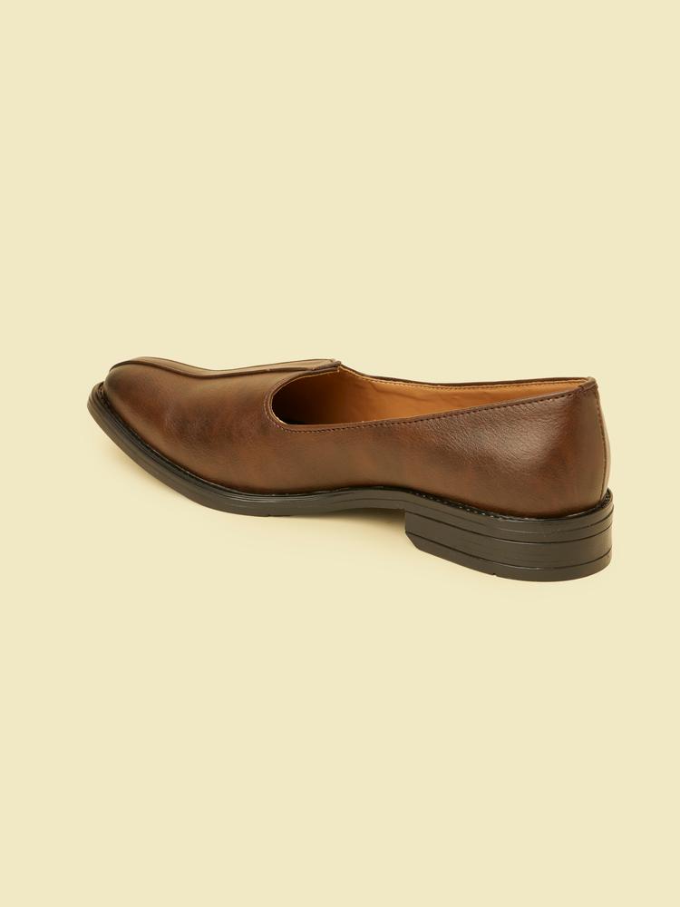Twamev Men Brown Loafers Style Shoes