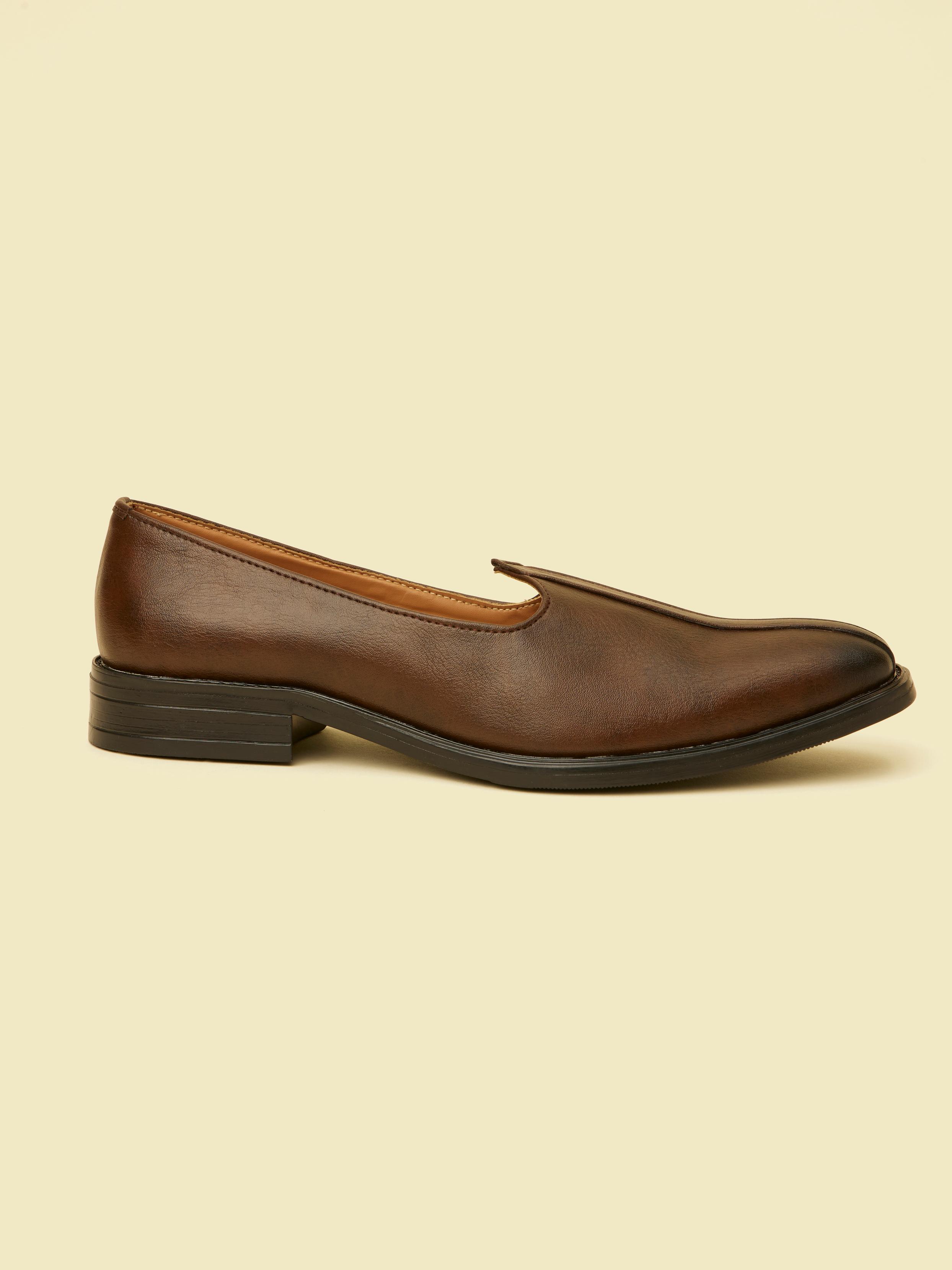Twamev Men Brown Loafers Style Shoes
