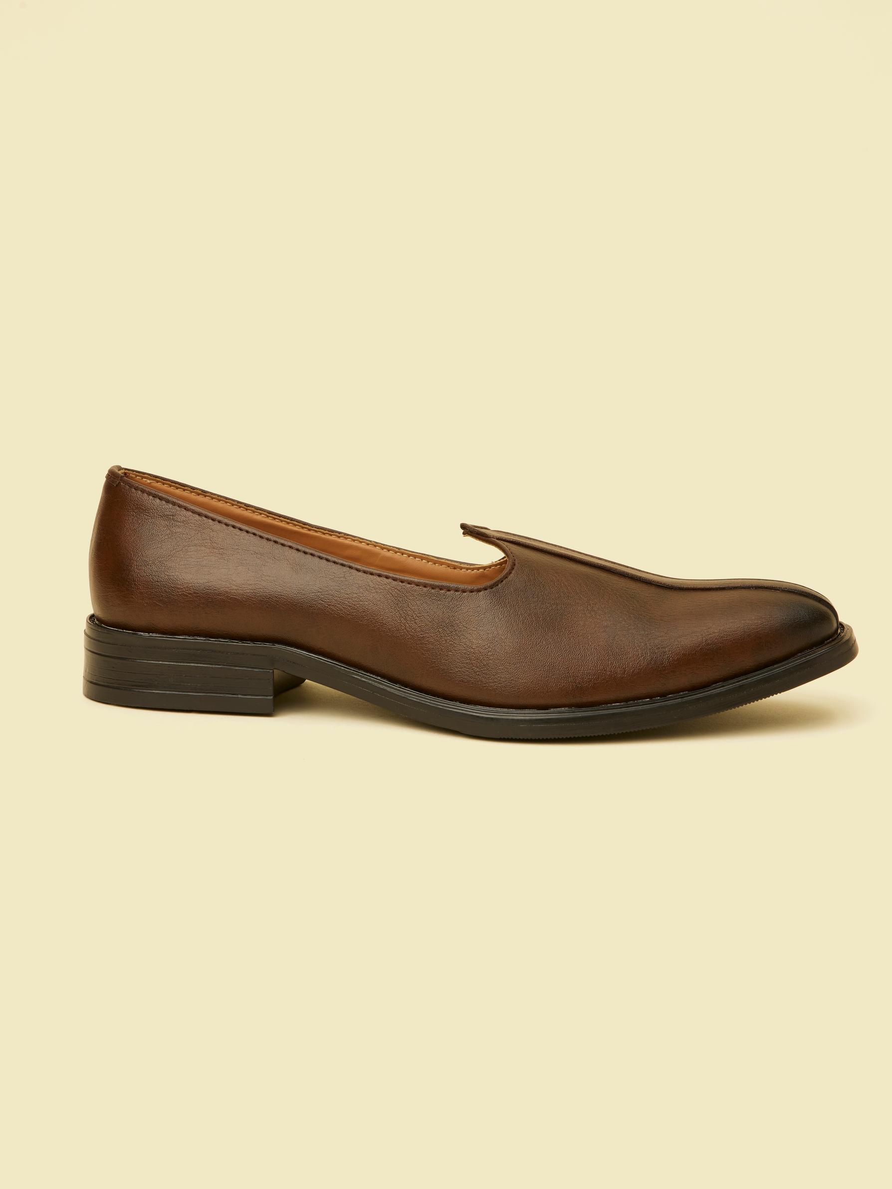 Twamev Men Brown Loafers Style Shoes