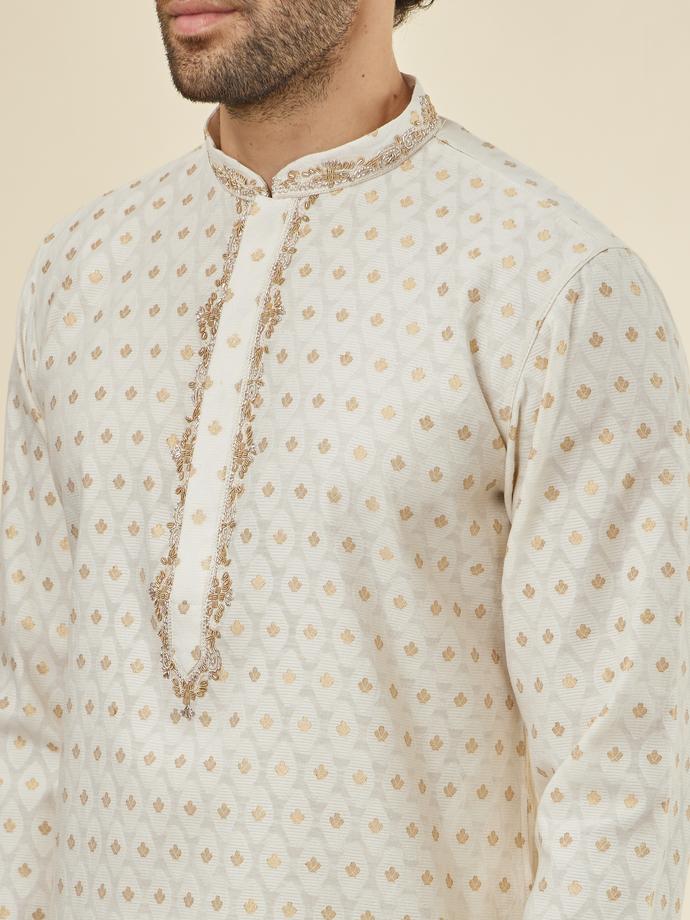Twamev Men Chic With Cream Kurta Set